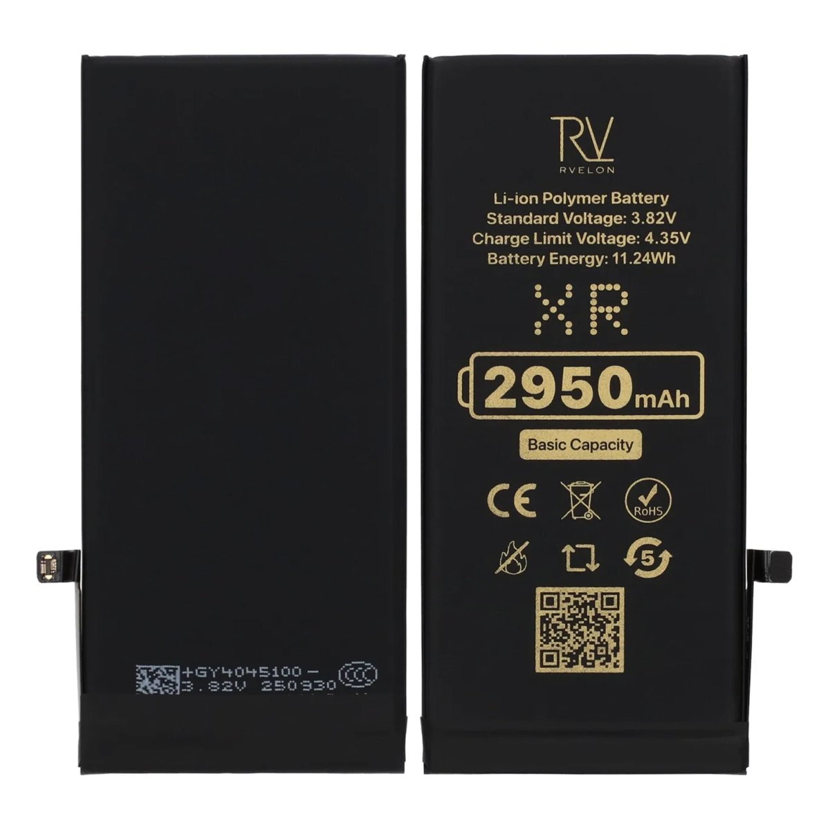 Rvelon Premium Batteri för iPhone XR - 2950mAh