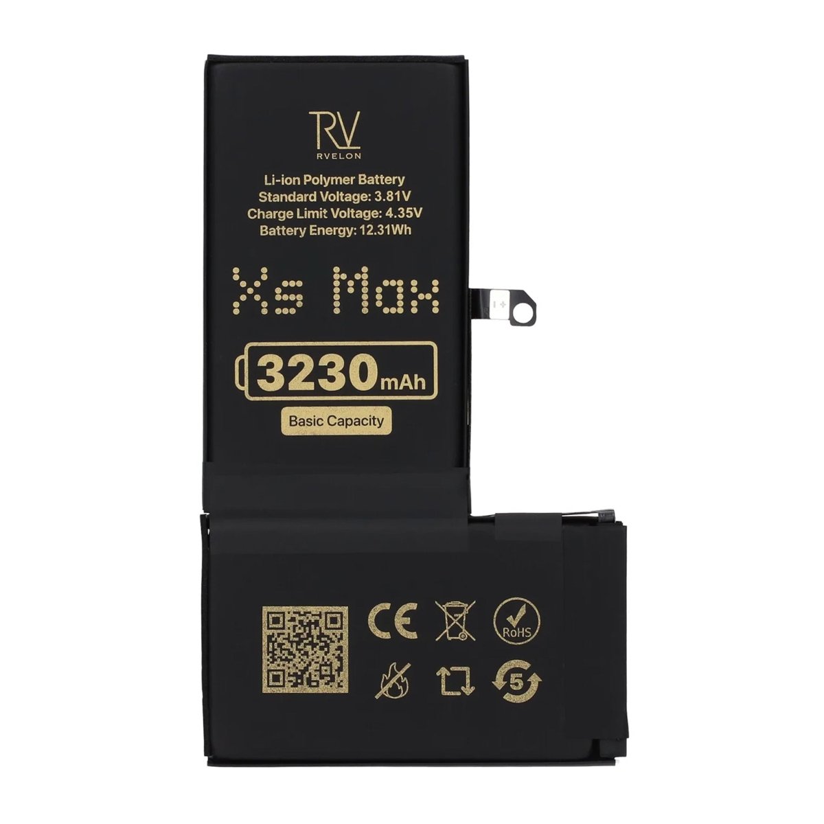 Rvelon Premium Batteri för iPhone XS Max - 3230mAh