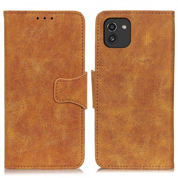 Samsung Galaxy A03 Fodral Vintage Ljusbrun