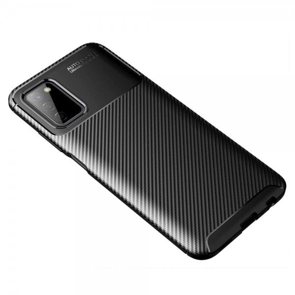 Samsung Galaxy A03s Skal Kolfibertextur Svart