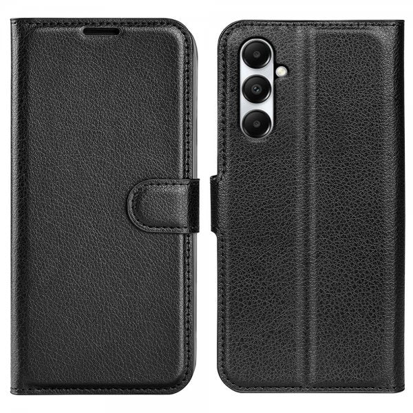 Samsung Galaxy A05s Fodral Litchi Svart