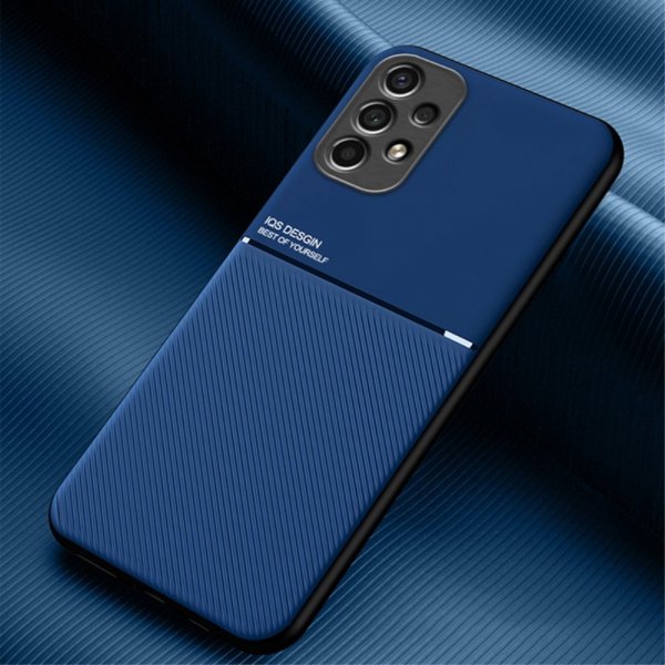 Samsung Galaxy A13 4G Skal med Metallplatta Blå