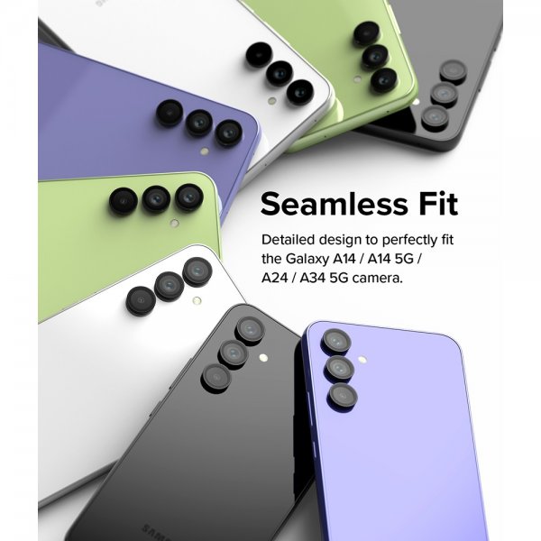 Ringke Samsung Galaxy A14/Galaxy A34 5G Kameraskydd Camera Lens Frame Svart