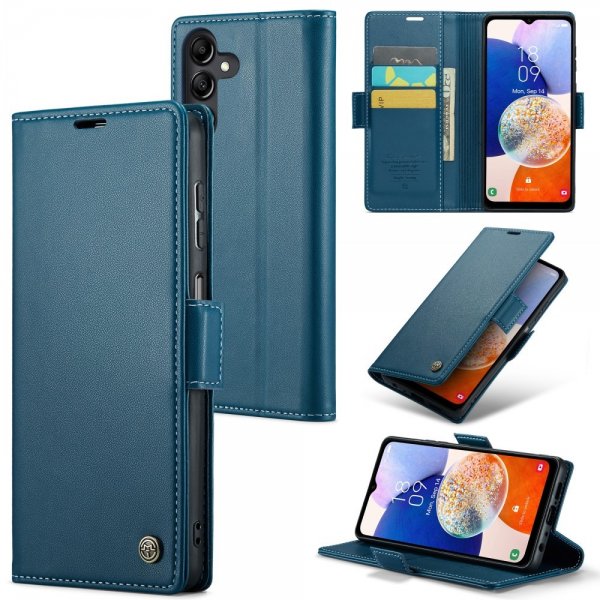 CaseMe Samsung Galaxy A14 Fodral 023 Series Blå