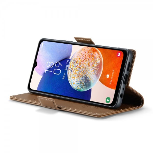 CaseMe Samsung Galaxy A14 Fodral 023 Series Brun