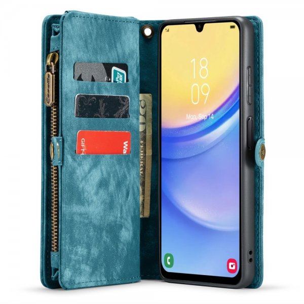CaseMe Samsung Galaxy A15 Fodral 008 Series Löstagbart Skal Blå