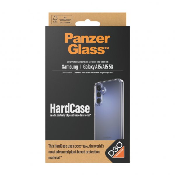 PanzerGlass Samsung Galaxy A15 Skal HardCase D3O Transparent