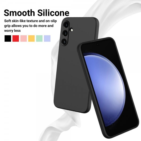 Samsung Galaxy A15 Skal med Strap Silikon Svart