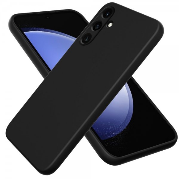 Samsung Galaxy A15 Skal med Strap Silikon Svart