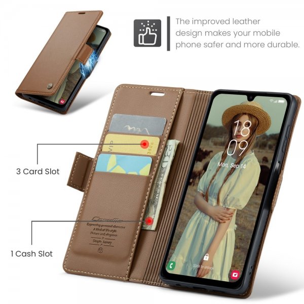 CaseMe Samsung Galaxy A16 Fodral 023 Series Brun