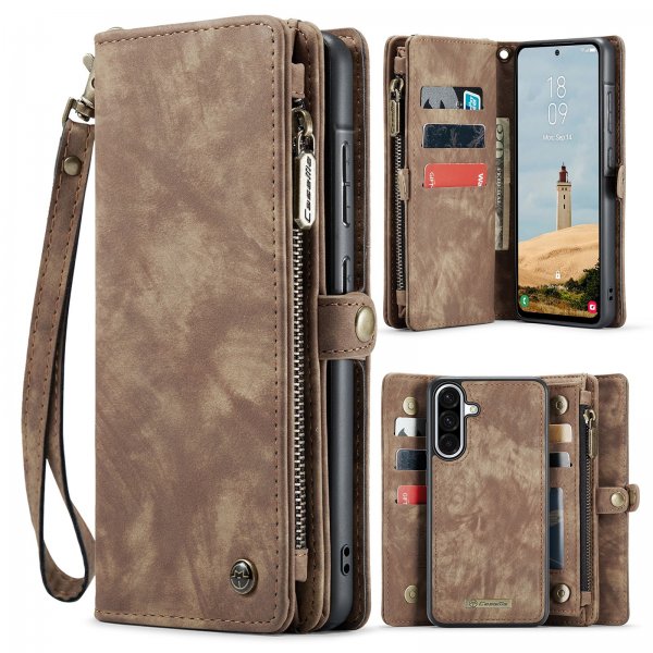 CaseMe Samsung Galaxy A17 Fodral 008 Series Löstagbart Skal Brun