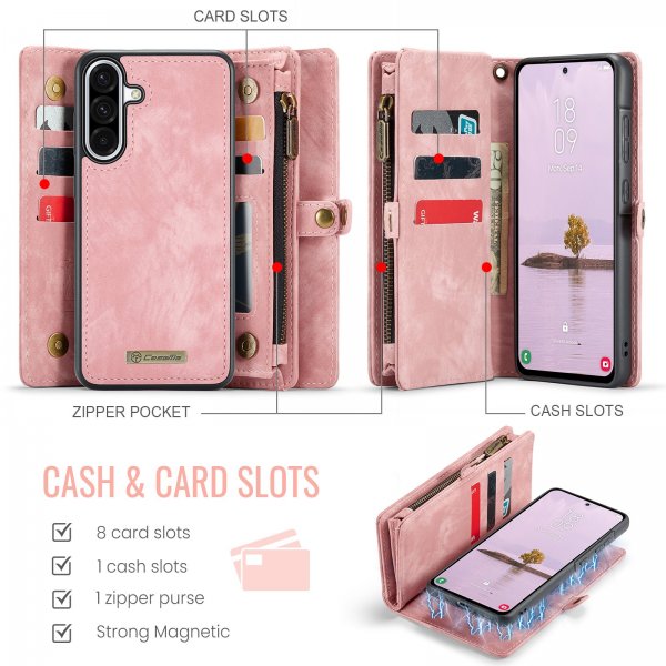 CaseMe Samsung Galaxy A17 Fodral 008 Series Löstagbart Skal Rosa