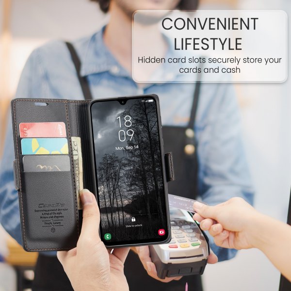 CaseMe Samsung Galaxy A17 Fodral 023 Series Svart