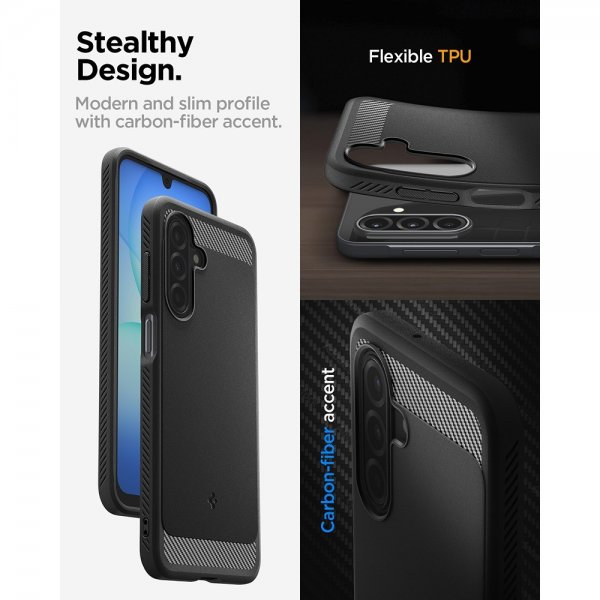 Spigen Samsung Galaxy A17 Skal Rugged Armor Matte Black