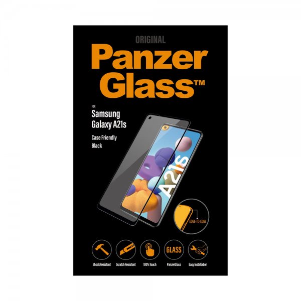 PanzerGlass Samsung Galaxy A21s Skärmskydd CaseFriendly Edge-to-Edge