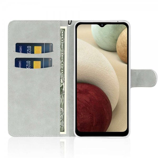 Samsung Galaxy A22 4G Fodral Glitter Stripe Blå