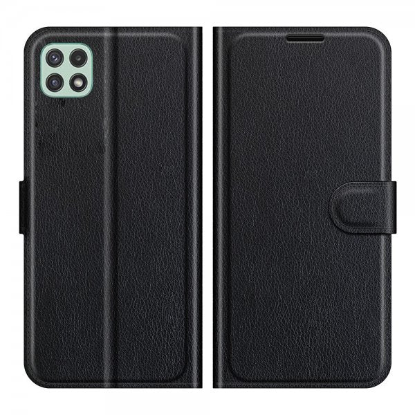 Samsung Galaxy A22 5G Fodral Litchi Svart