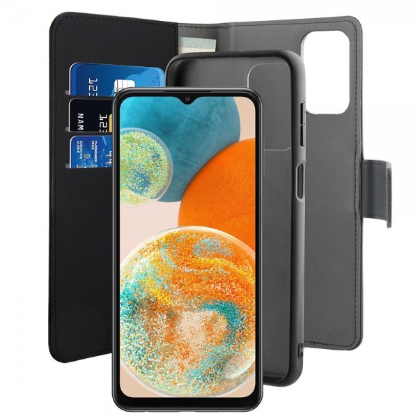 Puro Samsung Galaxy A23 5G Fodral Wallet Detachable 2 in 1 Svart