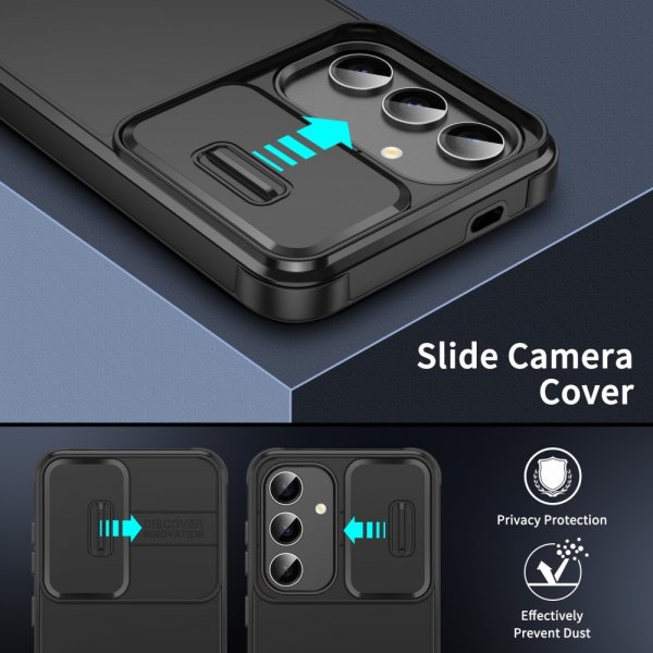Samsung Galaxy A25 Skal Camera Slide Svart