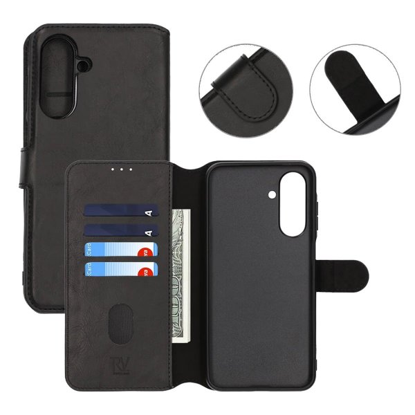 Rvelon Samsung Galaxy A26 Fodral Magnetiskt Avtagbart Skal Svart