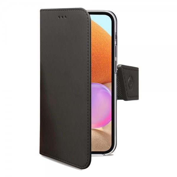 Celly Samsung Galaxy A32 4G Fodral Wally Wallet Case Svart
