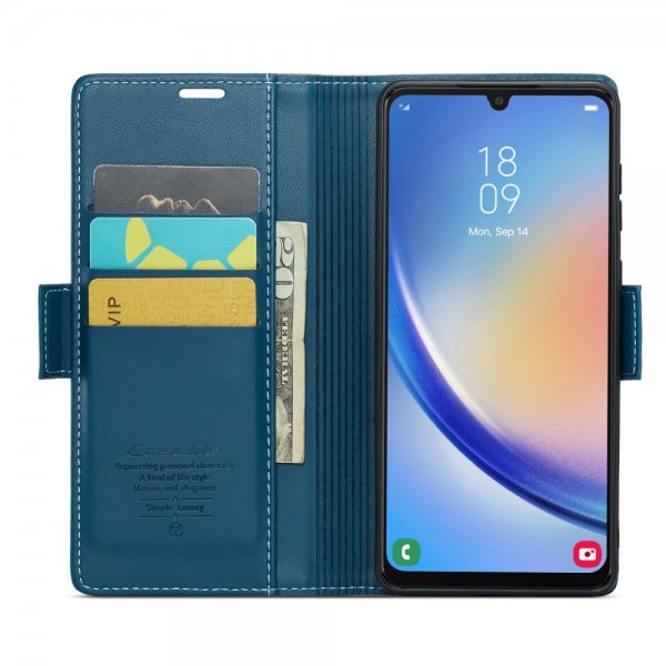 CaseMe Samsung Galaxy A34 5G Fodral 023 Series Blå