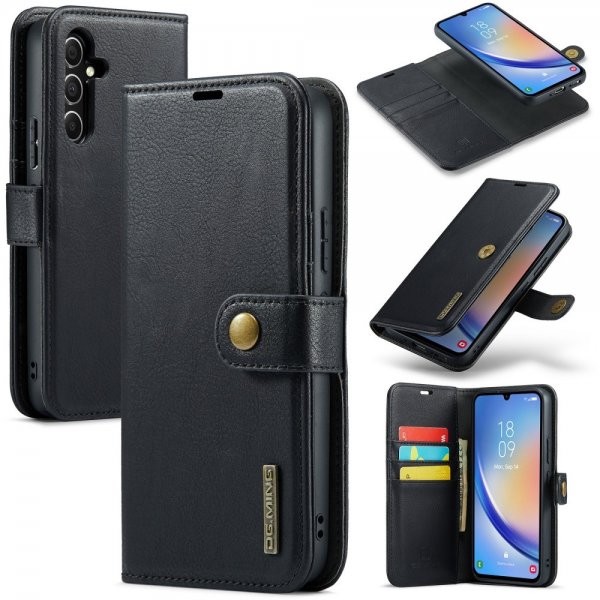 Dg.Ming Samsung Galaxy A34 5G Fodral med Löstagbart Skal Svart