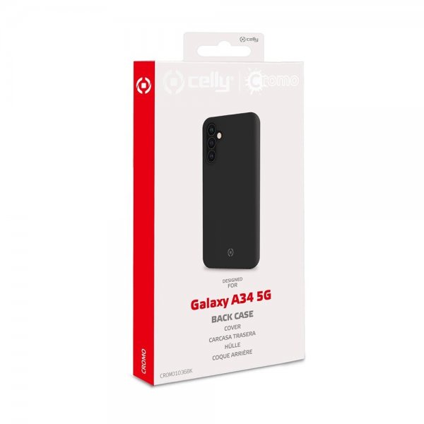 Celly Samsung Galaxy A34 5G Skal CROMO Svart