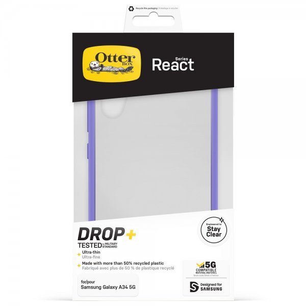 Otterbox Samsung Galaxy A34 5G Skal React Purplexing