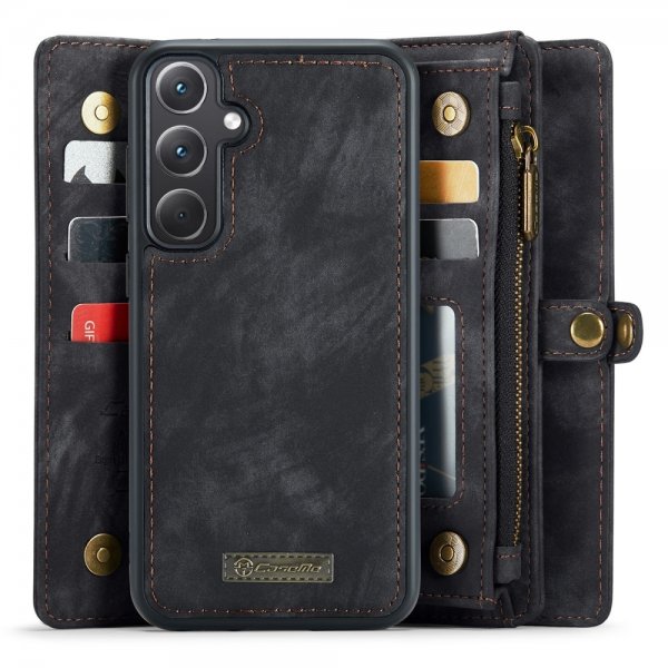 CaseMe Samsung Galaxy A35 Fodral 008 Series Löstagbart Skal Svart