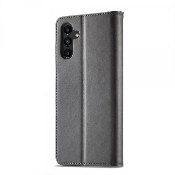 Lc.Imeeke Samsung Galaxy A35 Fodral med Kortfack Stativfunktion Grå