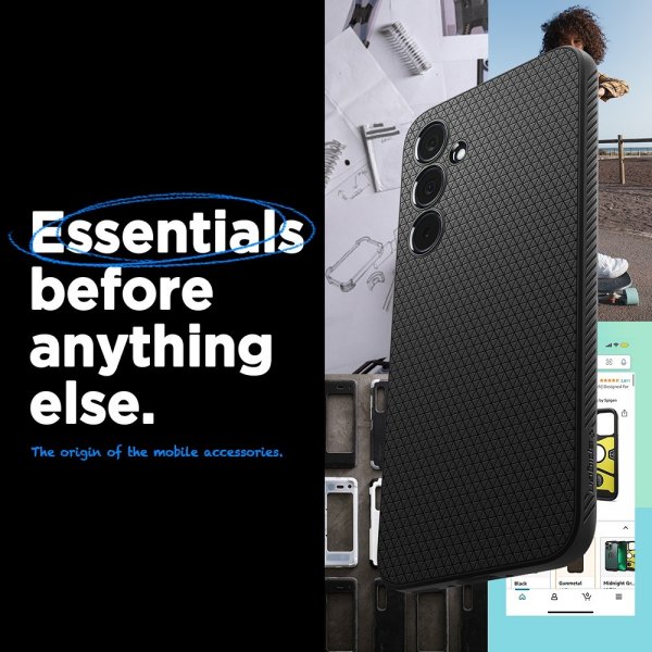 Spigen Samsung Galaxy A35 Skal Liquid Air Matte Black