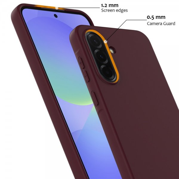 Samsung Galaxy A36/Galaxy A56 Skal med Strap Silikon MagSafe Vinröd