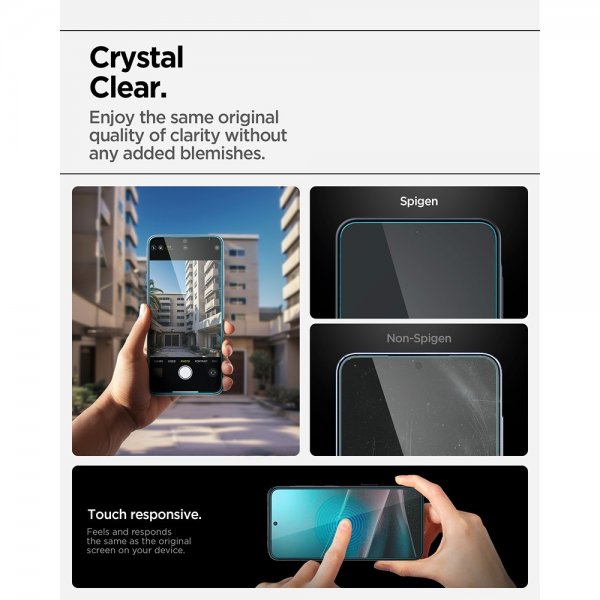 Spigen Samsung Galaxy A36/A37 Skärmskydd GLAS.tR EZ Fit 2-pack
