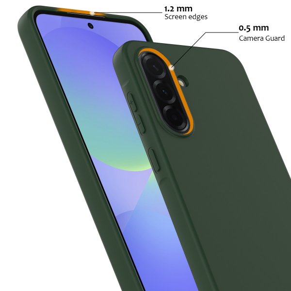 Samsung Galaxy A37 Skal med Strap Silikon MagSafe Grön