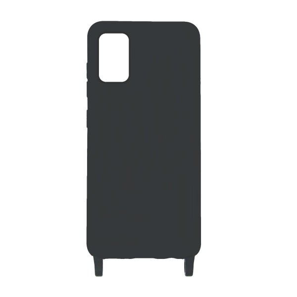 Samsung Galaxy A41 Skal Silikon med Halsband Svart