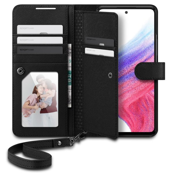 Spigen Samsung Galaxy A53 5G Fodral Wallet S Plus Svart