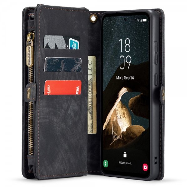 CaseMe Samsung Galaxy A55 Fodral 008 Series Löstagbart Skal Svart