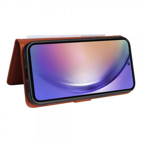 Betopnice Samsung Galaxy A55 Fodral med Löstagbart Skal 005 Brun