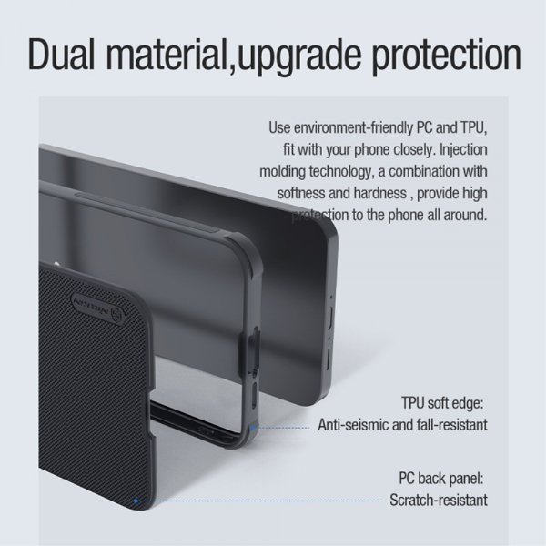 Nillkin Samsung Galaxy A55 Skal Super Frosted Shield Pro MagSafe Svart