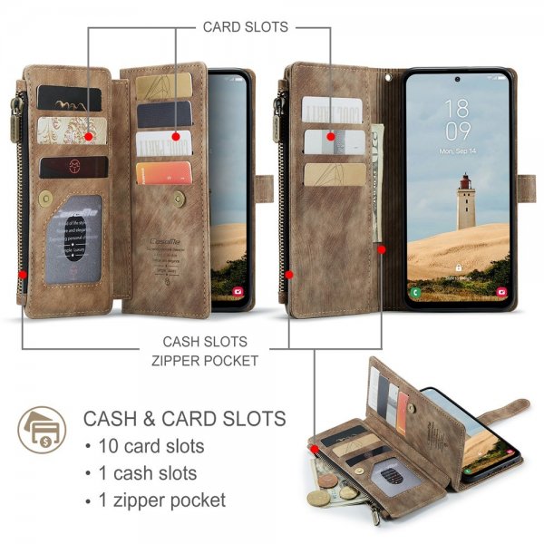 CaseMe Samsung Galaxy A56 Fodral C30 Series Brun