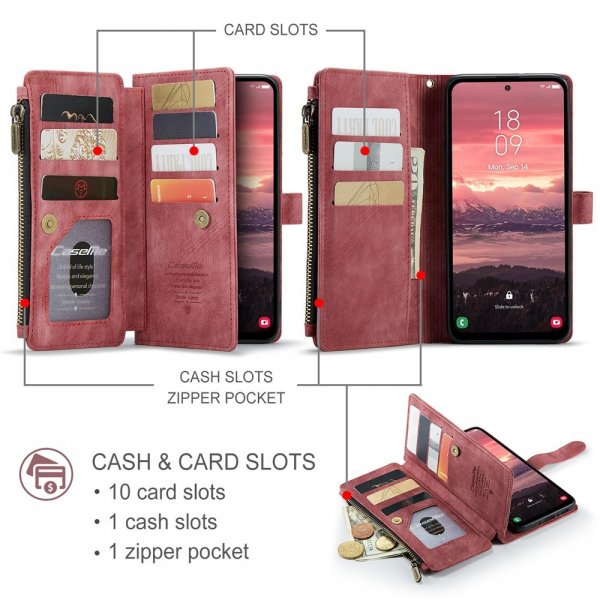 CaseMe Samsung Galaxy A56 Fodral C30 Series Röd