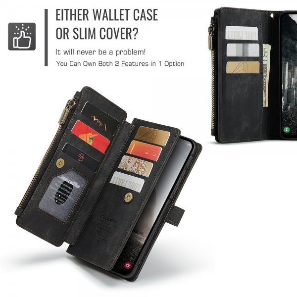 CaseMe Samsung Galaxy A56 Fodral C30 Series Svart