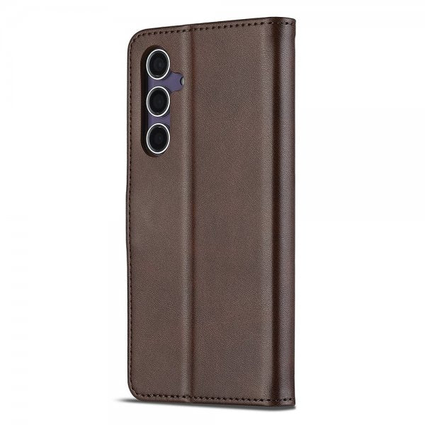 Lc.Imeeke Samsung Galaxy A56 Fodral med Kortfack Stativfunktion Mörkbrun