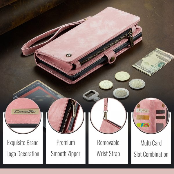 CaseMe Samsung Galaxy A57 Fodral 008 Series Löstagbart Skal Rosa