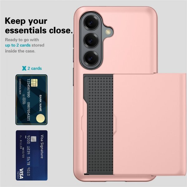 Samsung Galaxy A57 Skal Card Slide Svart