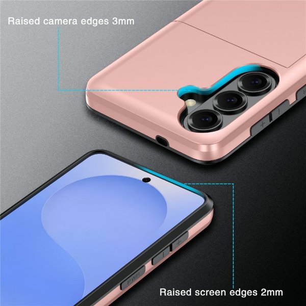 Samsung Galaxy A57 Skal Card Slide Svart
