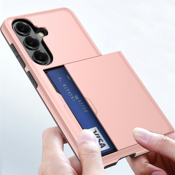 Samsung Galaxy A57 Skal Card Slide Svart
