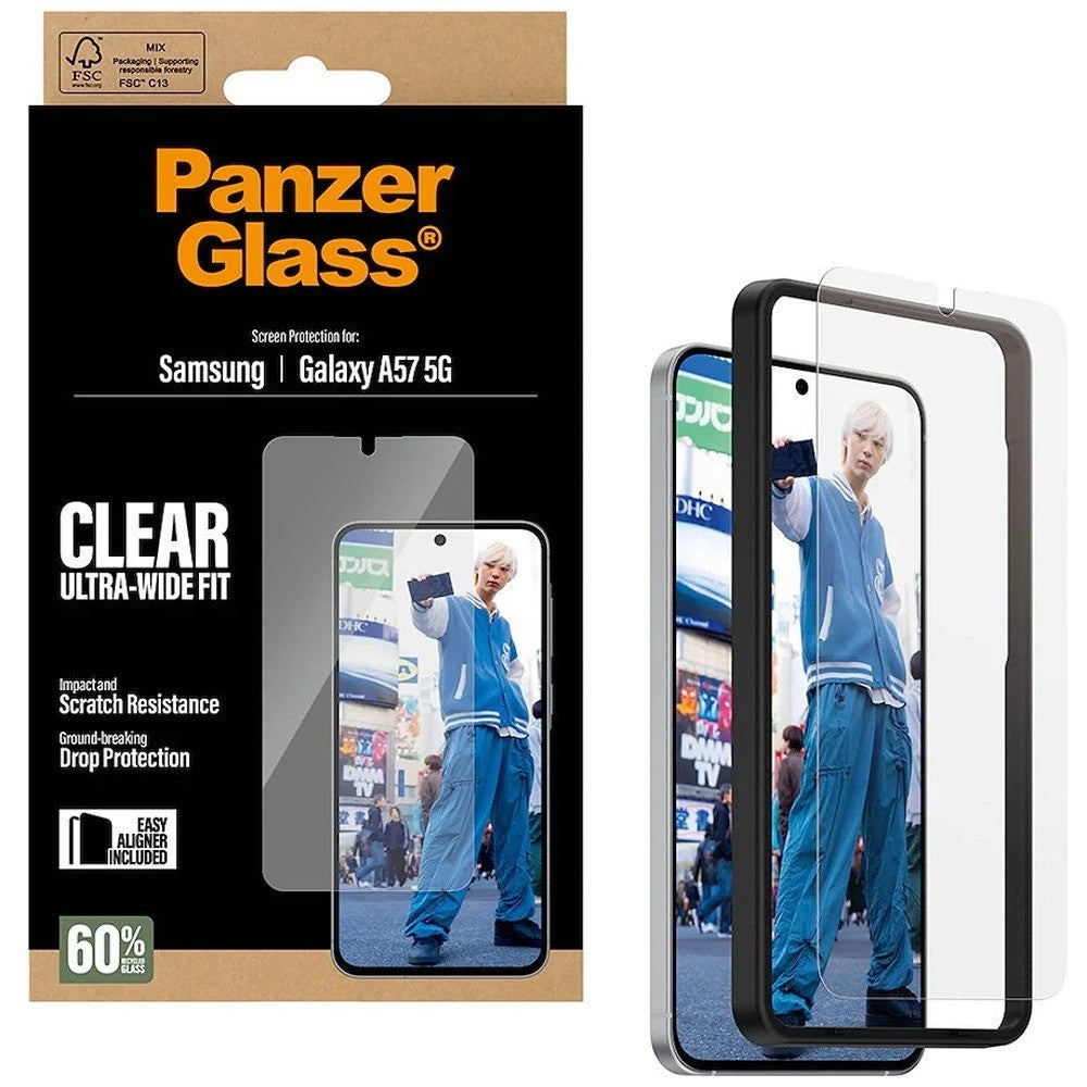 PanzerGlass Samsung Galaxy A57 Skärmskydd Ultra-Wide Fit EasyAligner