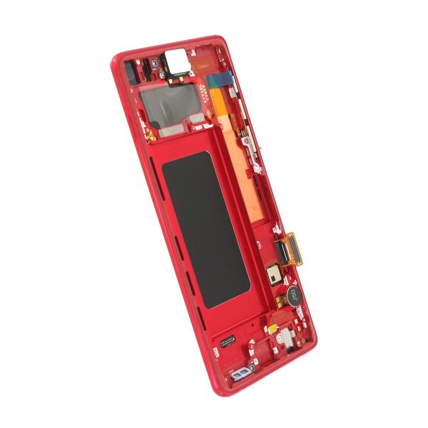Samsung Galaxy S10 (SM-G973F) Skärm med LCD Display Original - Röd